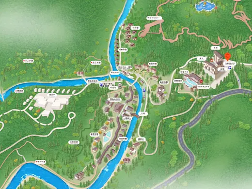 武平结合景区手绘地图智慧导览和720全景技术，可以让景区更加“动”起来，为游客提供更加身临其境的导览体验。